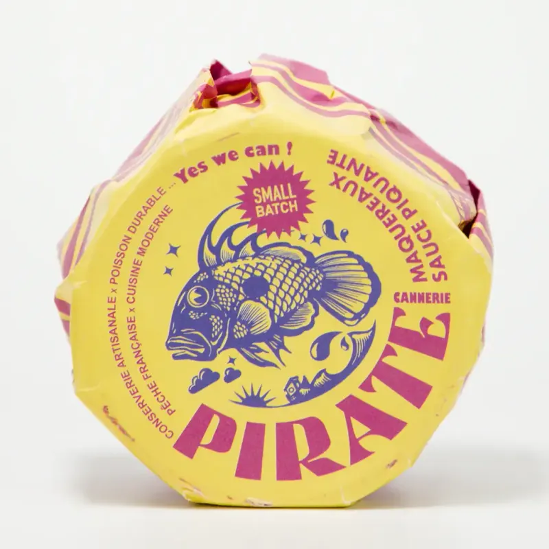 Pirate Cannerie makreel in pikante saus – voorkant
