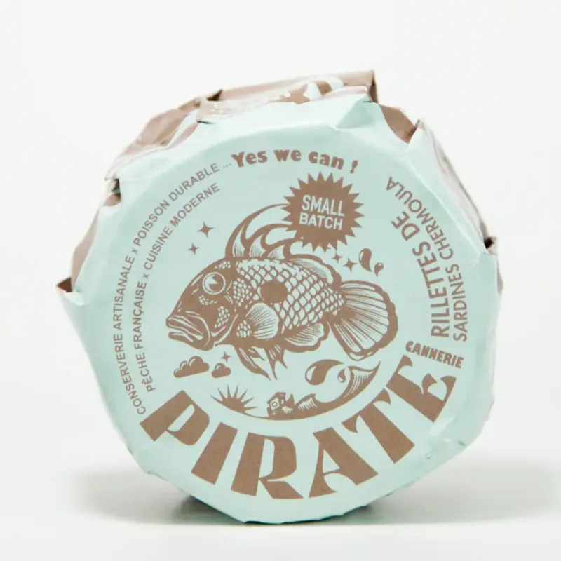 Pirate Cannerie rillettes van sardines met chermoula – voorkant