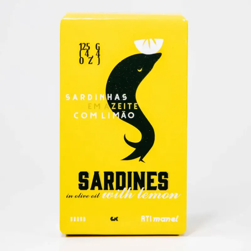 Sardines in olijfolie met citroen