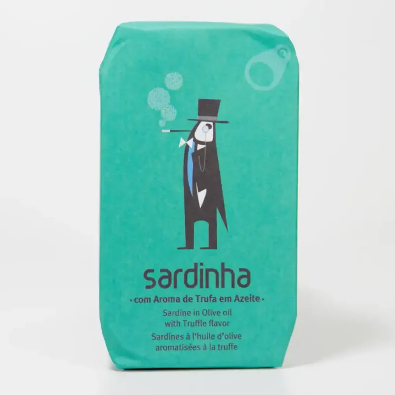 Sardines in olijfolie met truffelaroma